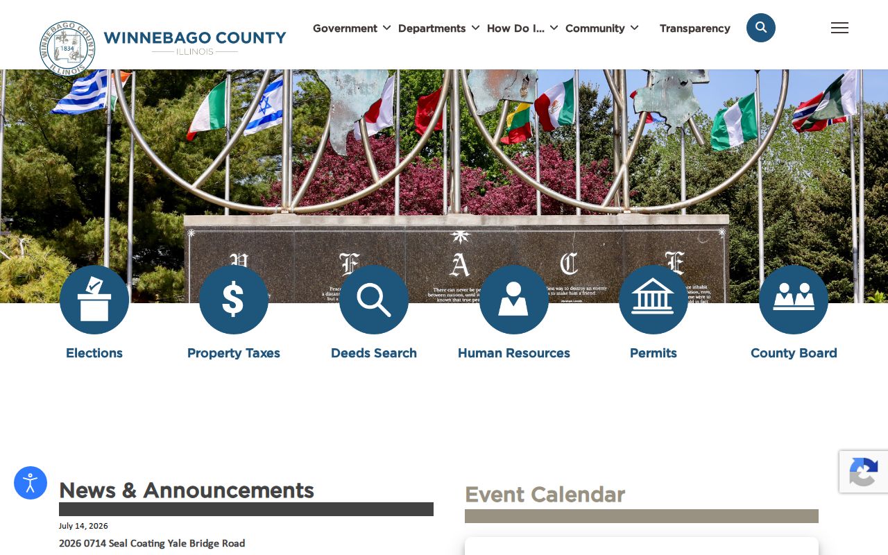 Winnebago County government criminal records agency directory