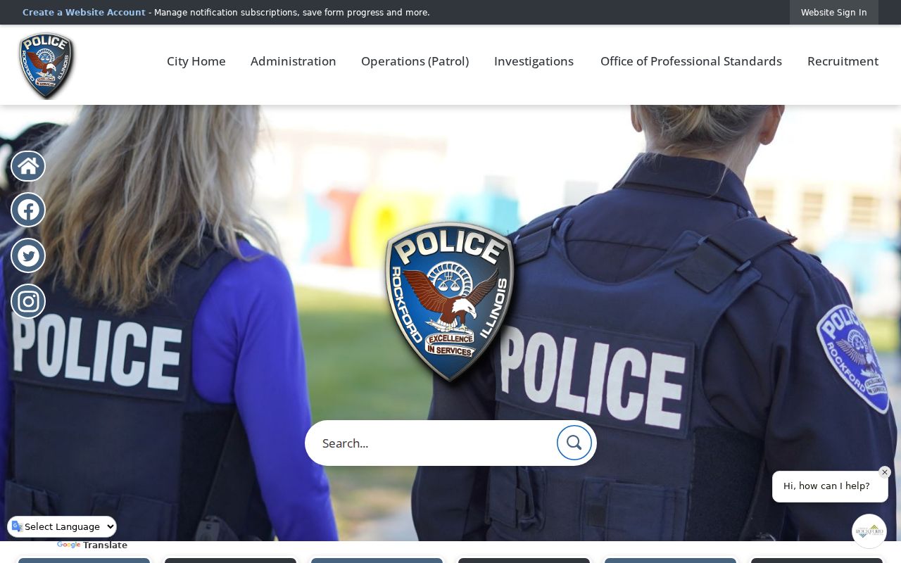 Rockford criminal history police arrest log page